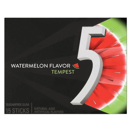 5 Gum Watermelon 15ct