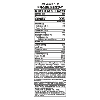 Monster Energy Java Loca Moca 15oz Can