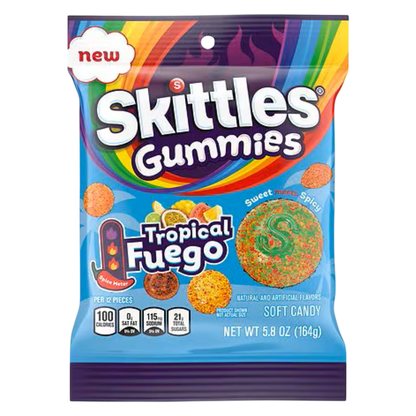 Skittles Gummies Tropical Fuego, 5.8 oz