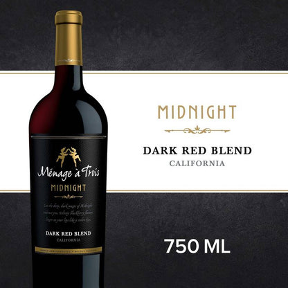 Menage a Trois Midnight Dark Red Blend 750ml
