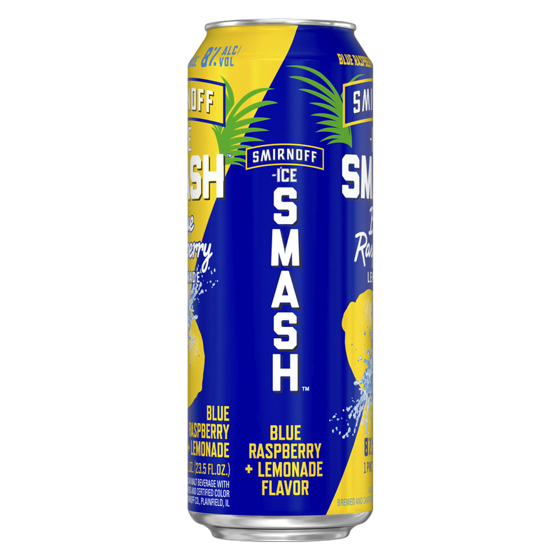 Smirnoff Smash Blue Raspberry & Lemonade 23.5oz Can