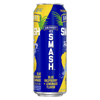 Smirnoff Smash Blue Raspberry & Lemonade 23.5oz Can
