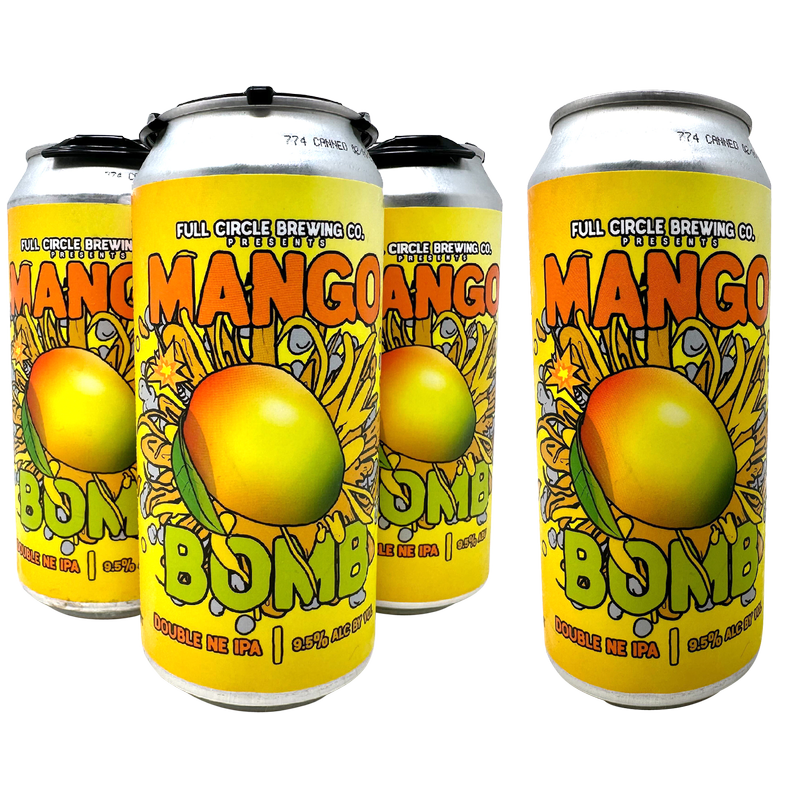 Full Circle Bomb Series - Peach Bomb Double IPA 4pk 16oz