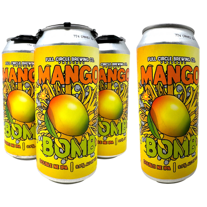 Full Circle Bomb Series - Peach Bomb Double IPA 4pk 16oz