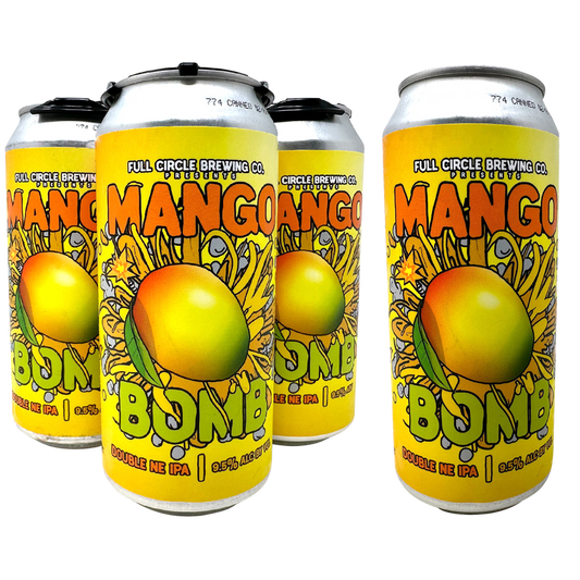 Full Circle Bomb Series - Peach Bomb Double IPA 4pk 16oz
