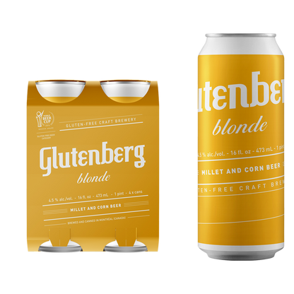 Glutenberg Blonde Ale Gluten Free 4pk 16oz Can