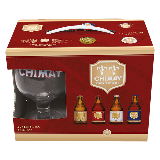 Chimay Quadriology Sampler Pack with Glass 4pk 330ml Btl