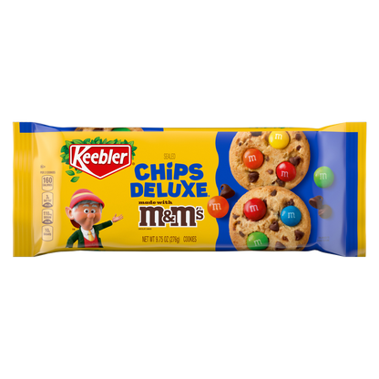 Keebler Chips Deluxe Cookies Made with M&M’s, Chocolate Chip Cookies Made with M&M’s, 9.75 oz