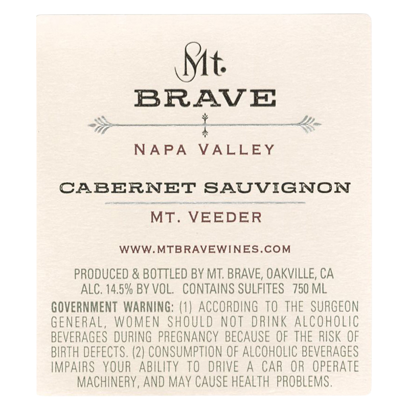 Mt. Brave Mt. Veeder Cabernet Sauvignon 750ml