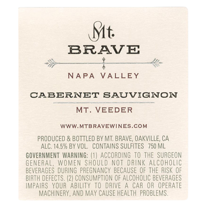 Mt. Brave Mt. Veeder Cabernet Sauvignon 750ml