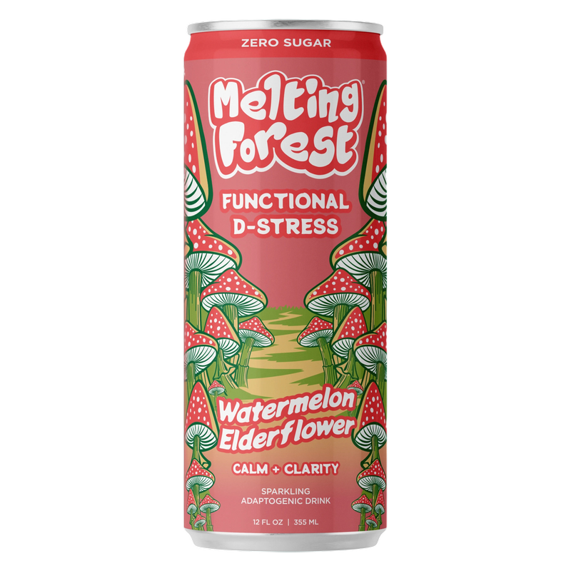 Melting Forest Watermelon Elderflower Mushroom D-Stress 12oz Can