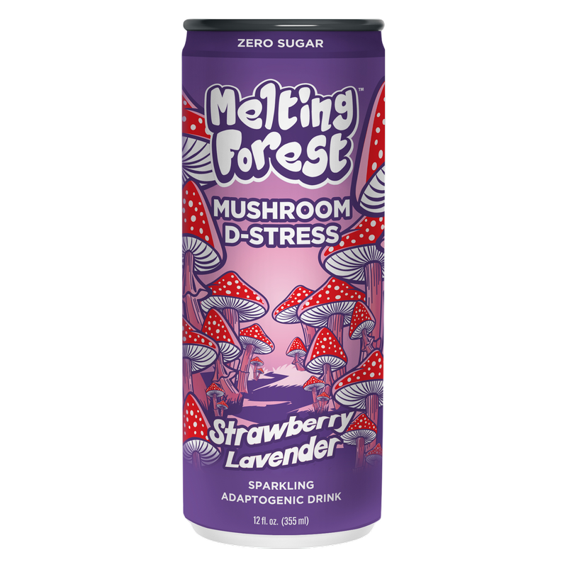 Melting Forest Strawberry Lavender Mushroom De-Stress 12oz Can
