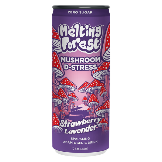 Melting Forest Strawberry Lavender Mushroom De-Stress 12oz Can