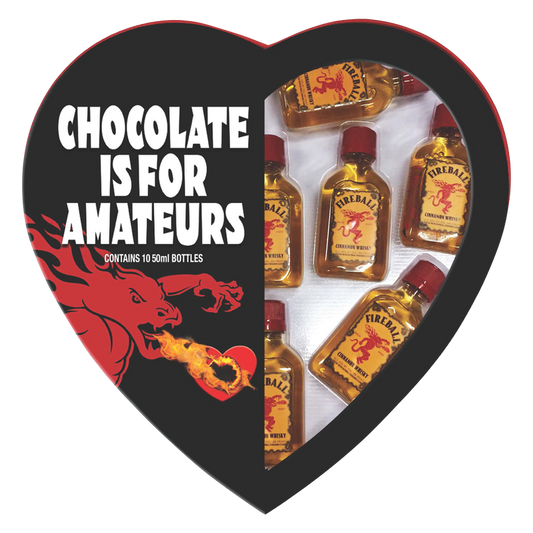 Fireball Cinnamon Whiskey Heart Gift Pack 10pk 50ml