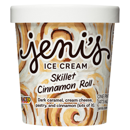 Jeni's Splendid Ice Cream Skillet Cinnamon Roll Dairy Pint