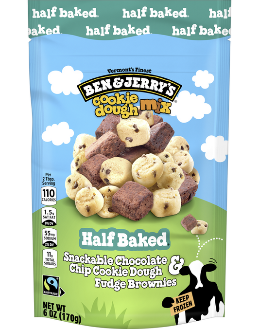 Ben & Jerry's Frozen Half Baked Dough Chunks 6oz