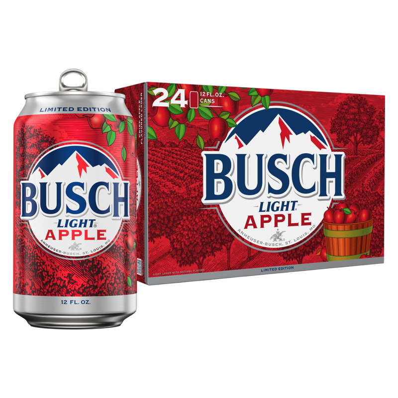 Busch Light Apple 24pk 12oz Can 4.1% ABV