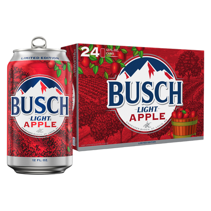 Busch Light Apple 24pk 12oz Can 4.1% ABV
