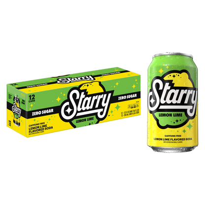 Starry Zero Sugar Lemon Lime 12pk 12oz Can