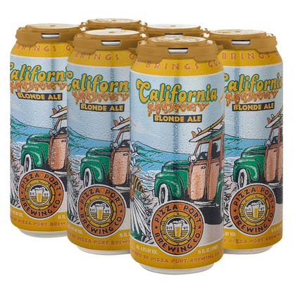 Pizza Port Brewing California Honey Blonde Ale 6pk 16oz Can