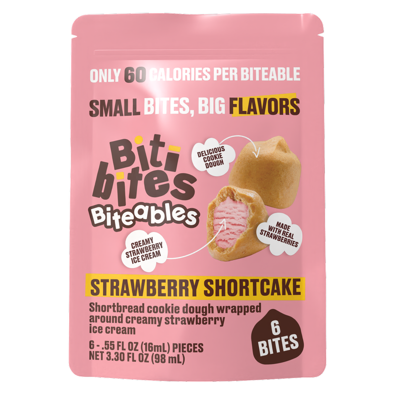 Biti Bites Biteables Strawberry Shortcake Frozen Bites, 6ct