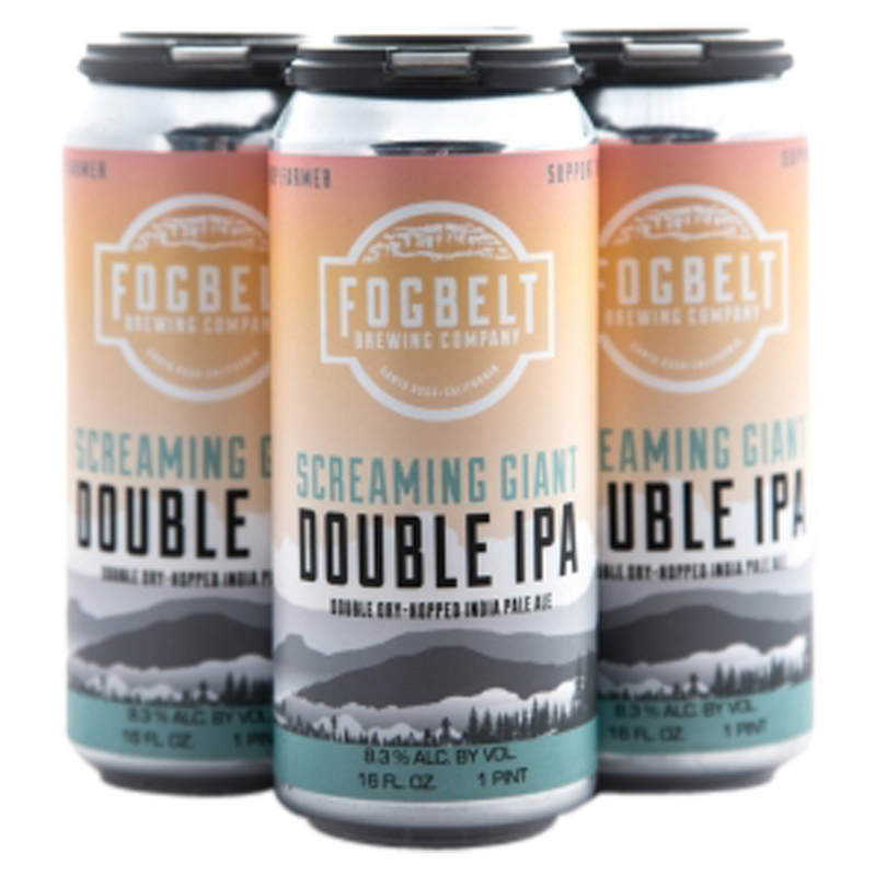 Fogbelt Brewing Co. Screaming Giant Double IPA 4pk 16oz 8.4% ABV