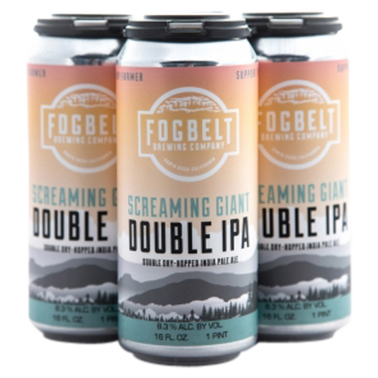 Fogbelt Brewing Co. Screaming Giant Double IPA 4pk 16oz 8.4% ABV