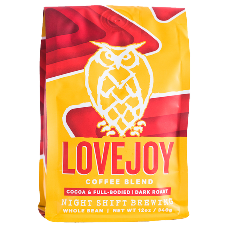 Night Shift Brewing Lovejoy Coffee Beans 12oz