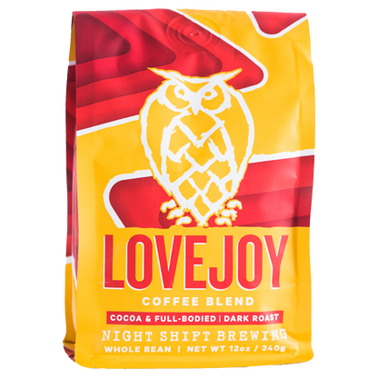 Night Shift Brewing Lovejoy Coffee Beans 12oz