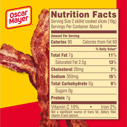 Oscar Mayer Original Fully Cooked Bacon - 2.52oz