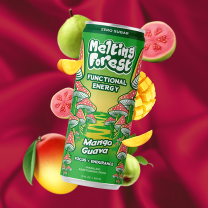 Melting Forest Mango Guava Mushroom Energy 12oz Can