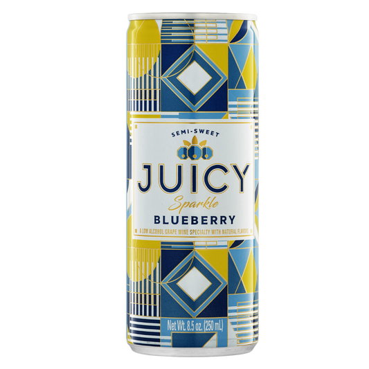 Juicy Sparkle Blueberry Sparkling Wine Single Can 250ml