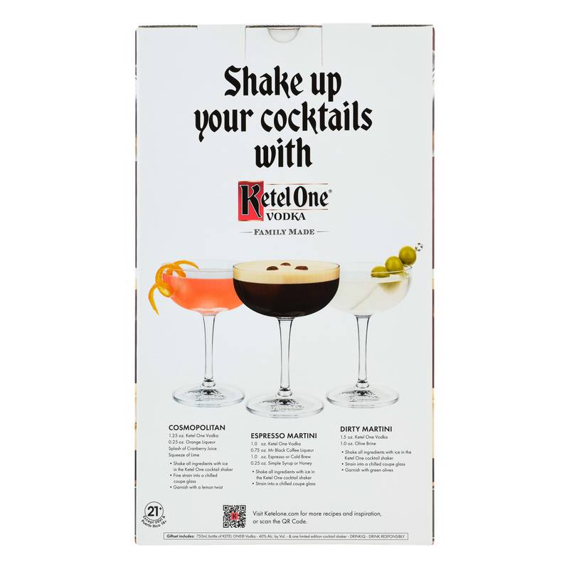 Ketel One Vodka Gift Set 750ml