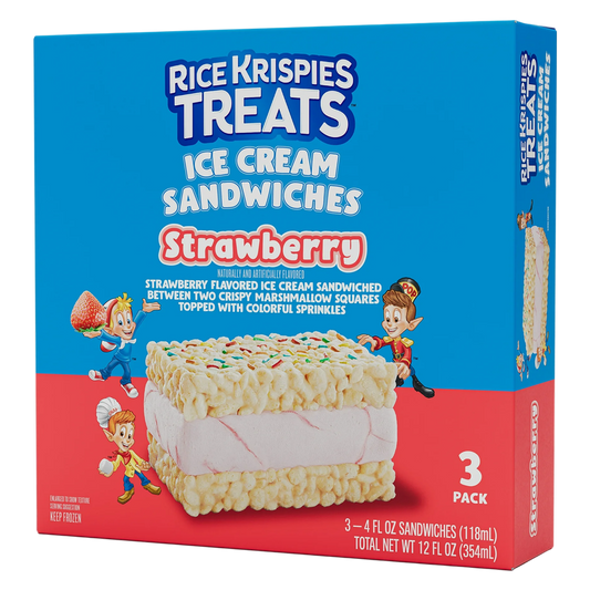 Rice Krispies Treat Strawberry Ice Cream Sandwiches 3ct