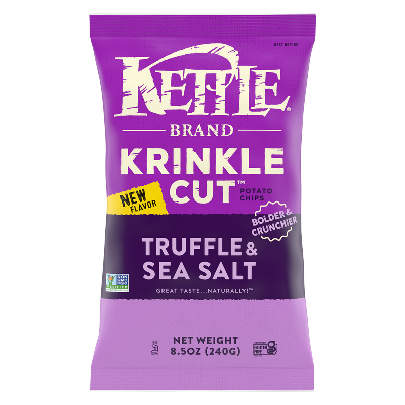 Kettle Brand Krinkle Cut Truffle and Sea Salt Potato Chips 8.5oz
