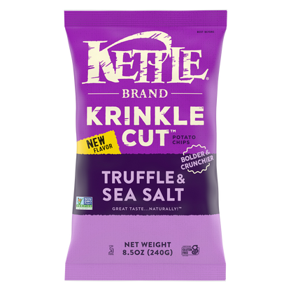 Kettle Brand Krinkle Cut Truffle and Sea Salt Potato Chips 8.5oz