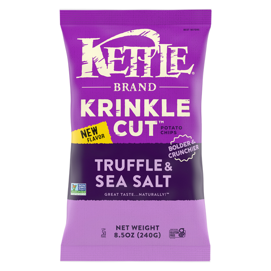 Kettle Brand Krinkle Cut Truffle and Sea Salt Potato Chips 8.5oz