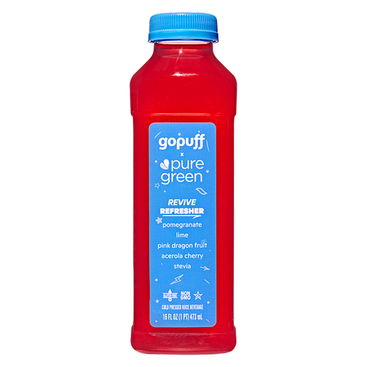 Gopuff x Pure Green Revive Juice Refresher 16 oz Bundle
