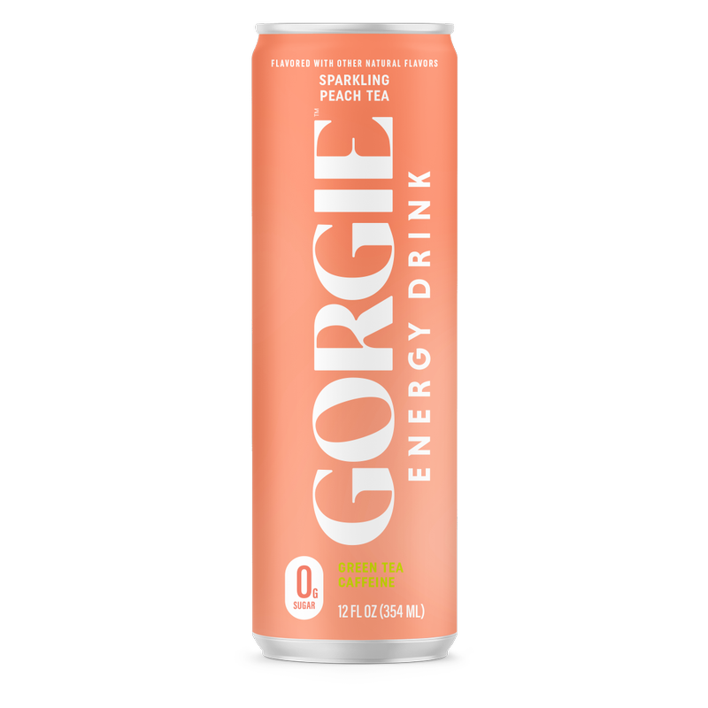 Gorgie Peach Tea Energy Drink 12oz Can