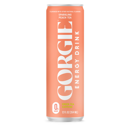 Gorgie Peach Tea Energy Drink 12oz Can