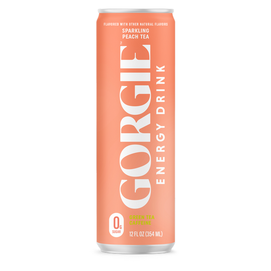 Gorgie Peach Tea Energy Drink 12oz Can