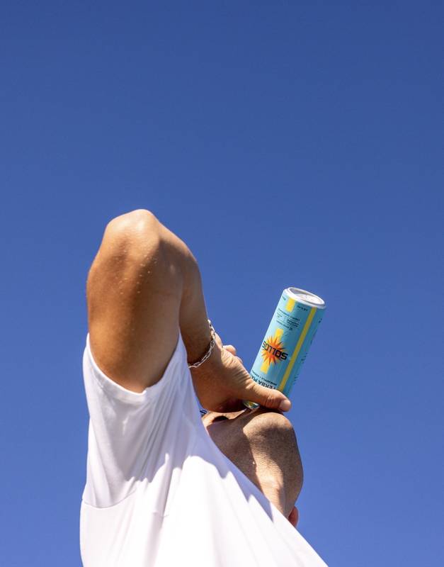 Sollos Yerba Mate Pineapple Coconut 12oz Can