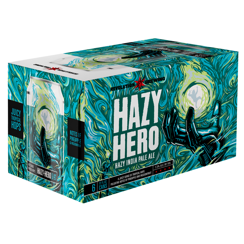 Revolution Hazy Hero IPA 6pk 12oz Can 7.3% ABV