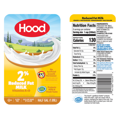 Hood 2% Low-Fat Milk - 1/2 Gallon