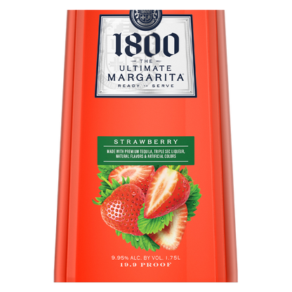 1800 The Ultimate Margarita Strawberry Ready to Drink Cocktail 1.75L 9.95% ABV