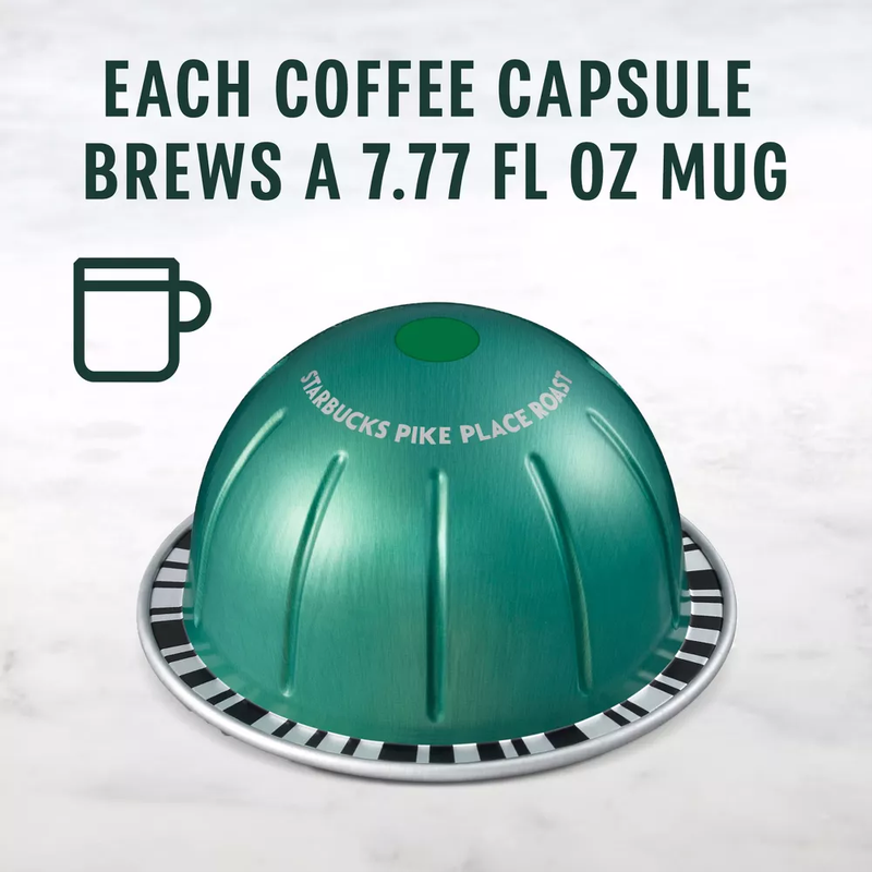 Starbucks by Nespresso Vertuo Line Pike Place Roast 8ct