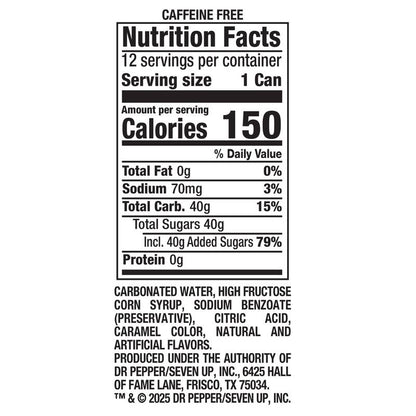 A&W Ice Cream Sundae Soda 12pk 12oz Can