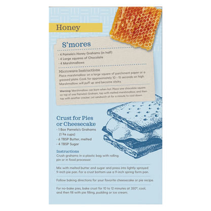 Pamela's Gluten Free Honey Grahams 7.5oz box