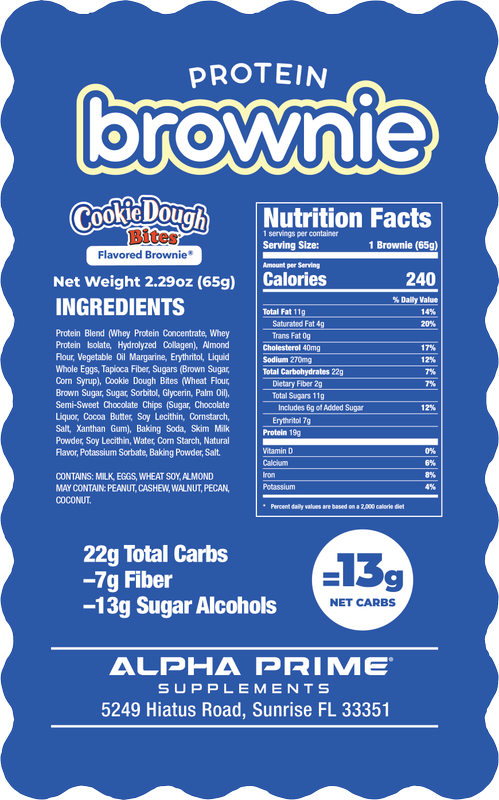 Prime Bites Protein Brownie My Cookie Dough Bites, 2.29oz