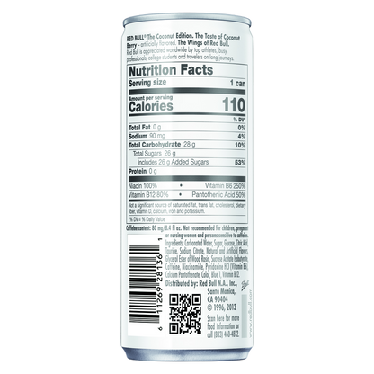 Red Bull Energy Drink Coconut Edition Coconut Berry 8.4oz Can
